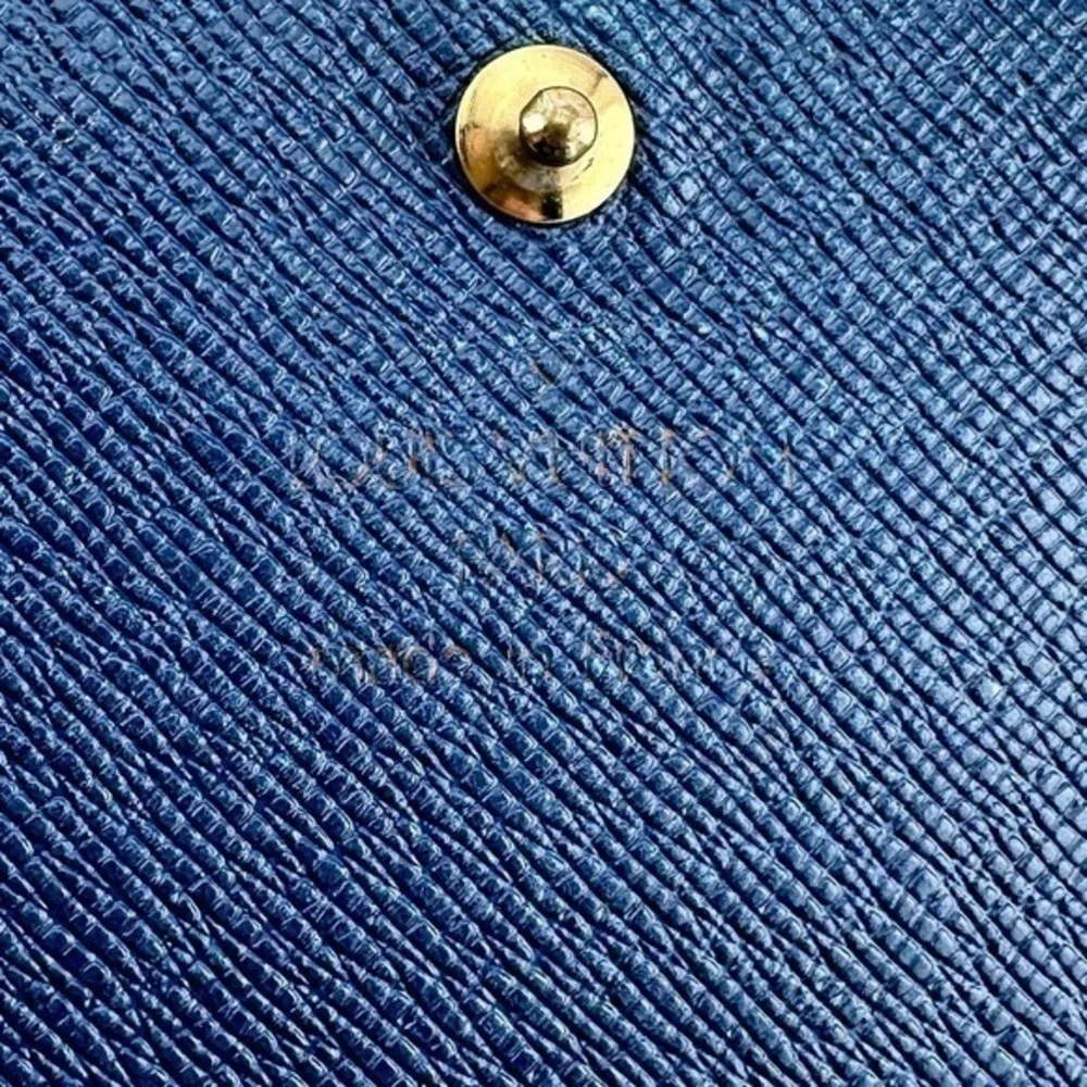 AUTHENTIC Louis Vuitton Epi Porte Monnaie Billets Tresor Wallet. Toledo Blue - Picture 15 of 16